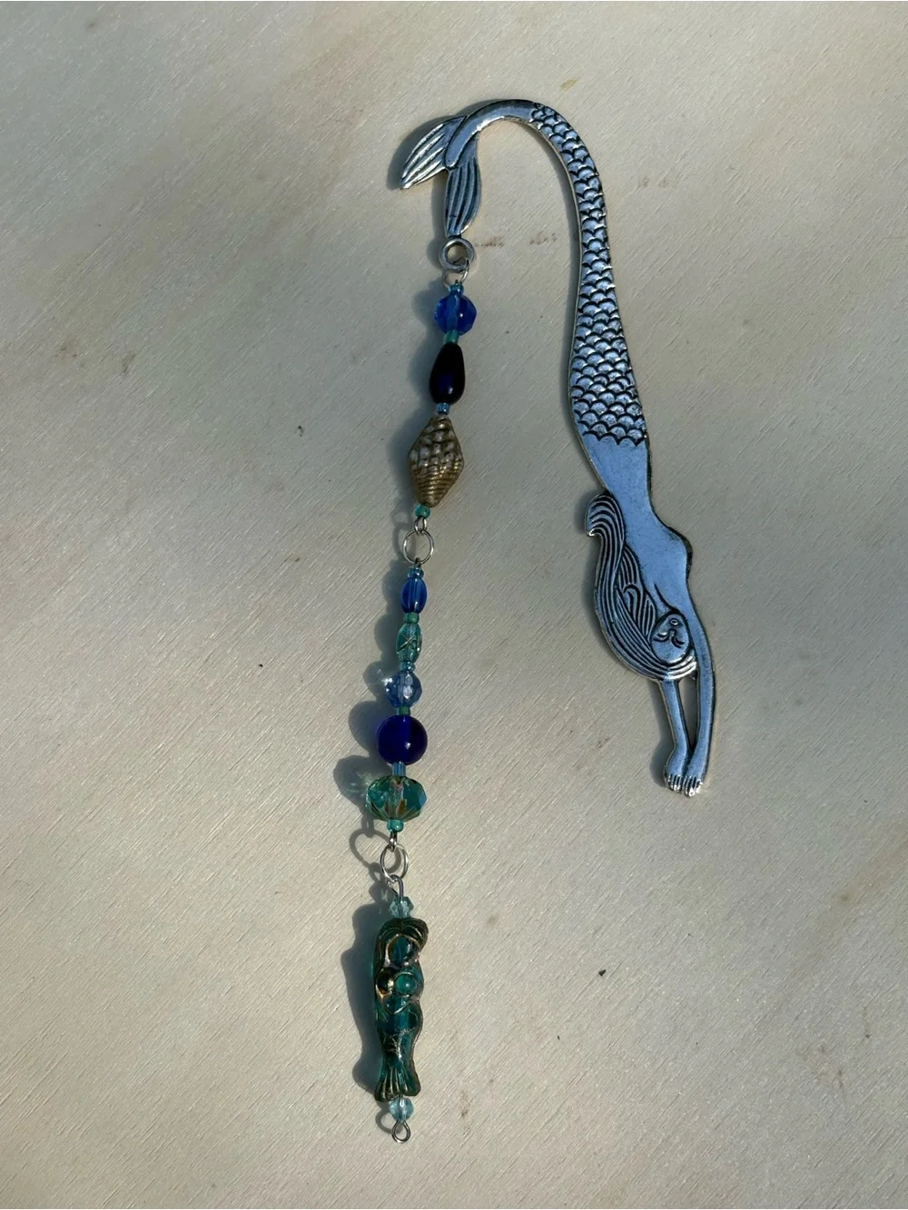 Artisan Made Mermaid Beaded Bookmark